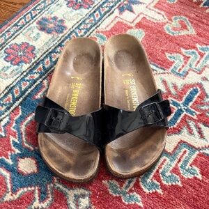 Birkenstock Madrid Patent Flat Sandal